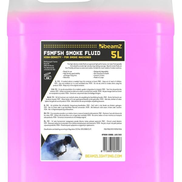 Líquido Alta Densidade p/ Máquina de Fumo (5 Litros) - beamZ