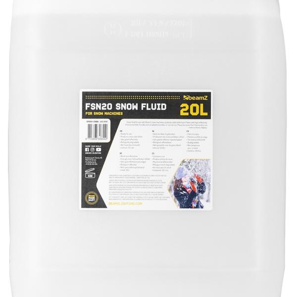 Liquido 20L p/ Máquinas de Neve (FSN20) - beamZ