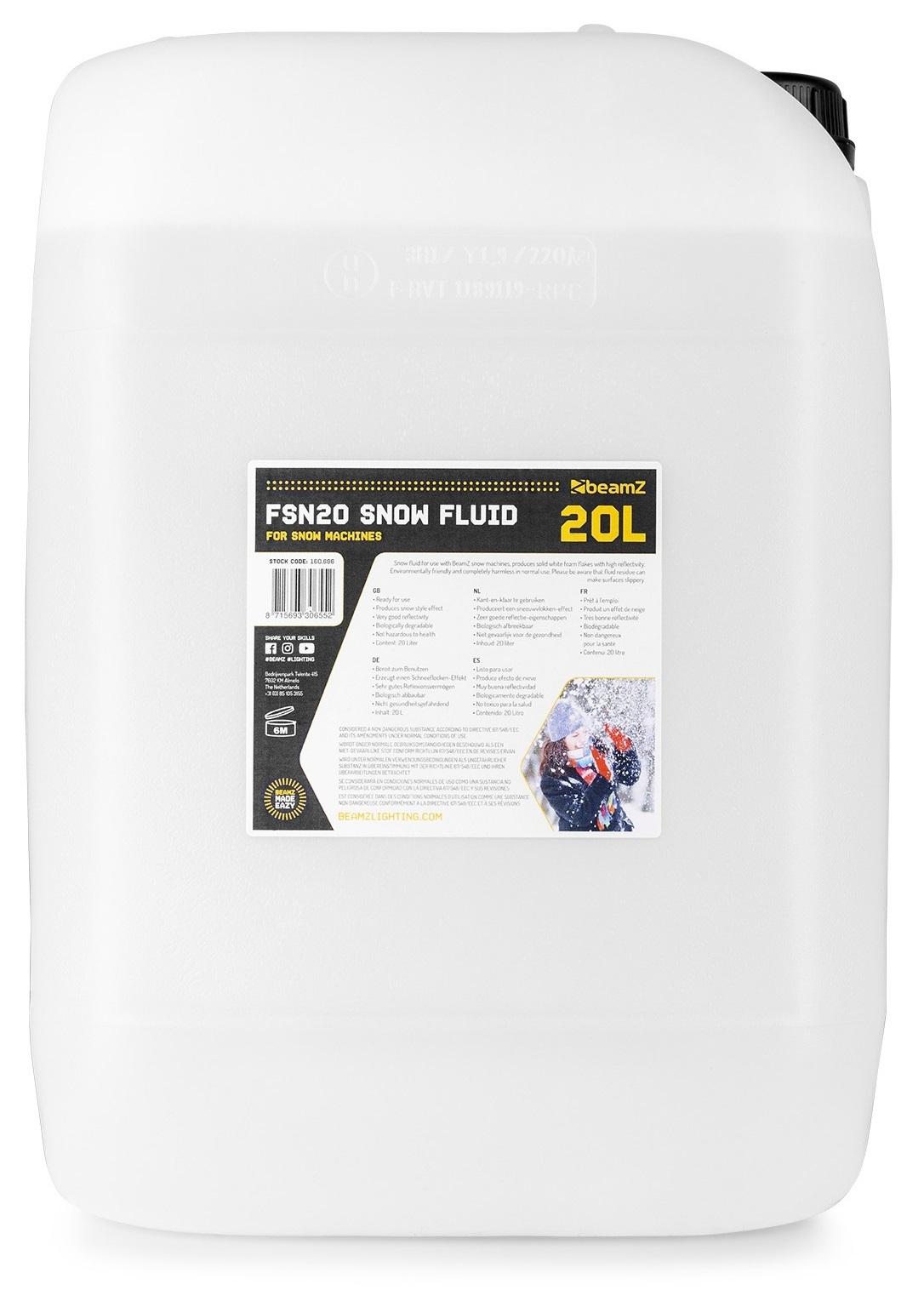 Liquido 20L p/ Máquinas de Neve (FSN20) - beamZ