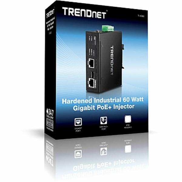 Injetor PoE Trendnet TI-IG60 1000 Mbit/s Preto