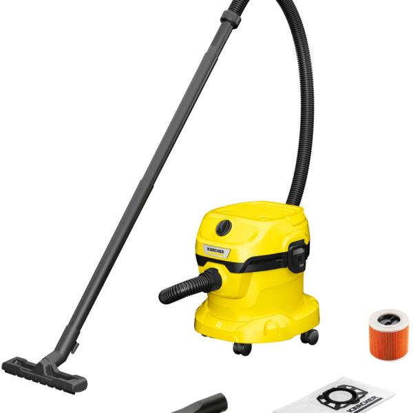 Aspirador de Sólidos e Líquidos WD 2 Plus 12L 1000W (Preto/Amarelo) - KARCHER