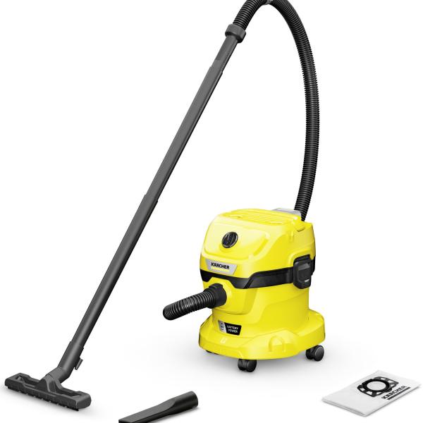 Aspirador de Pó/Líquidos s/ Fios WD 2 - 18 12L 225W (Amarelo/Preto) - KARCHER