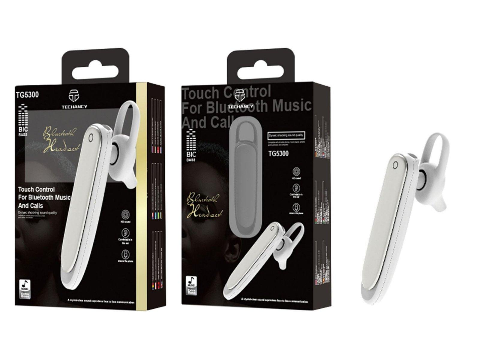 Auriculares Bluetooth Branco