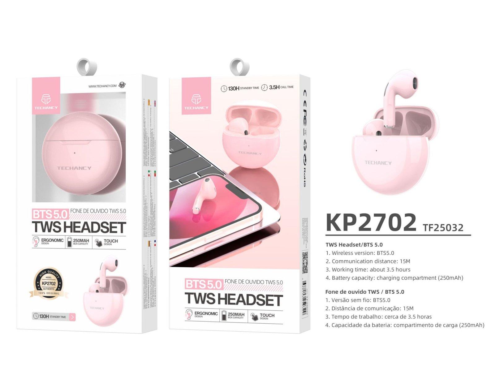 Auriculares Tws Rosa