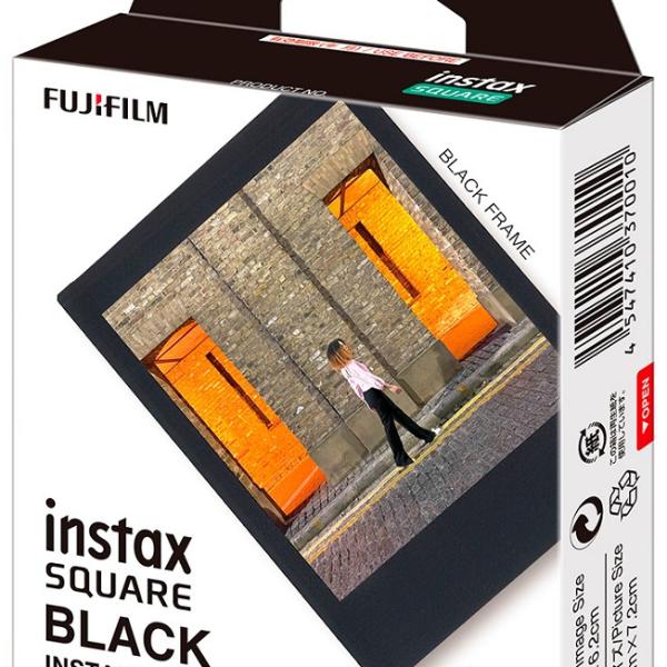 Papel Fotográfico p/ Instax Square Black (10 unidades) - FUJIFILM