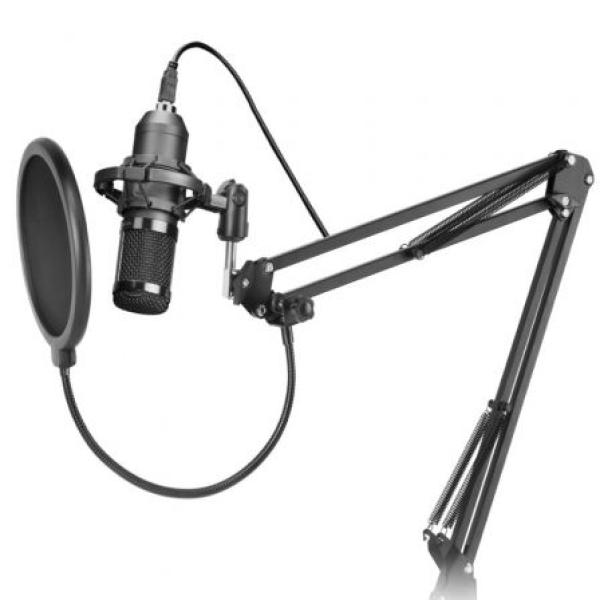 Mars Gaming MMICPRO Microfone Cardioide de Braço Extensível para Streaming — Recondicionado