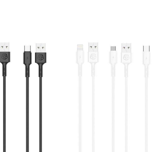 Cabo De Dados Em Pvc Preto Branco 1M 2.4A (Caixa De Apresentacao) 50Pcs Tf58061-10Pcs Tf58062-10Pcs Tf58063-10Pcs Tf58064-10Pcs Tf58065-10Pcs