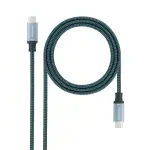 Cabo USB 3.2 Gen2x2 Nanocable 20Gbps 5A 100W 4K 60HZ USB - C
