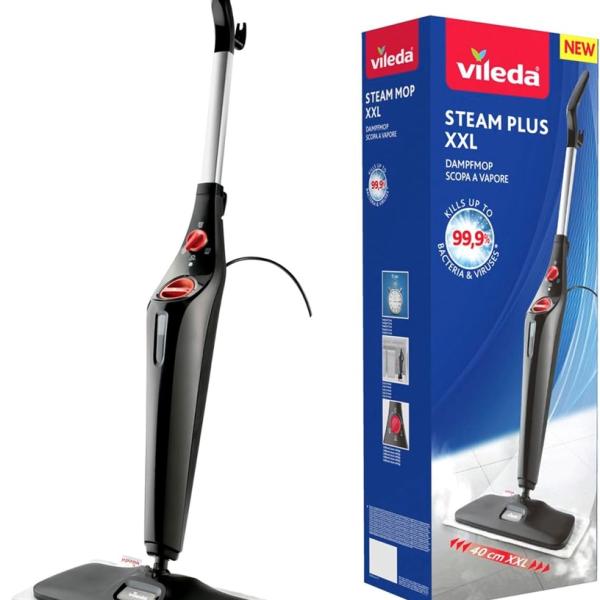 Máquina de Limpeza a Vapor Steam XXL Plus 0,4L 1550W (Preto) - VILEDA