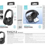Y523 Auriculares Sem Fios On-Ear Com Tecnologia Bluetooth, Leves, Confortaveis Preto