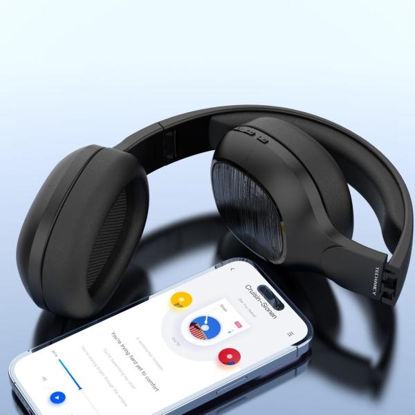 Y527 Auriculares Sem Fios On-Ear Com Tecnologia Bluetooth, Leves, Confortaveis Preto