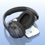 Y523 Auriculares Sem Fios On-Ear Com Tecnologia Bluetooth, Leves, Confortaveis Preto