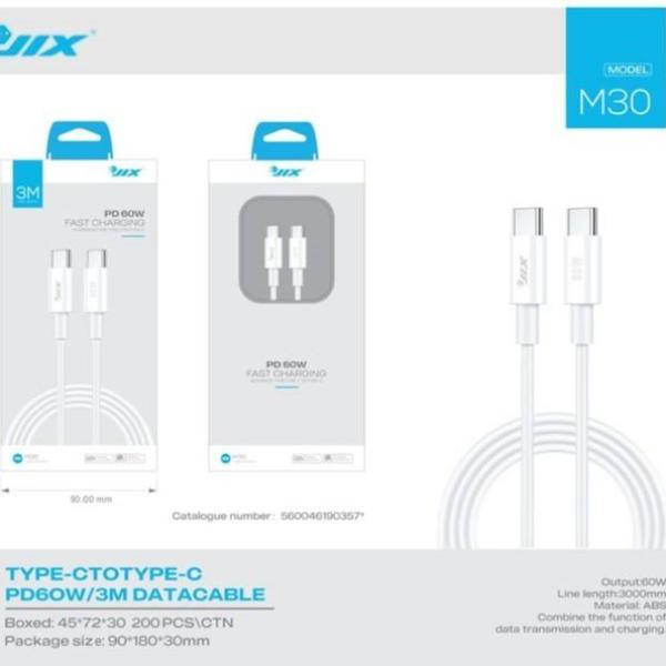 Cabo de Dados Type-C para Type-C 3M