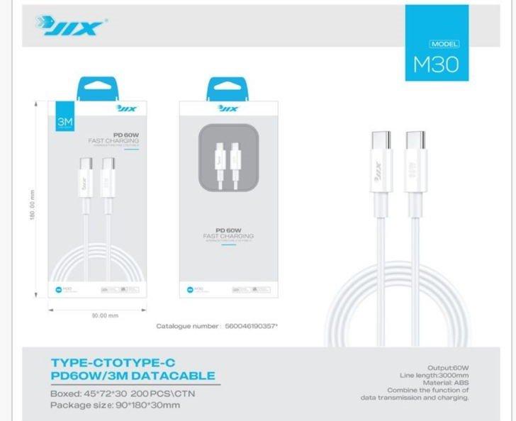Cabo de Dados Type-C para Type-C 3M