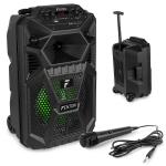 Coluna Amp. Portátil 8 50W c/ Leitor MP3/USB/SD/BLUETOOTH + Microfone/Trolley (FPC8T) - FENTON