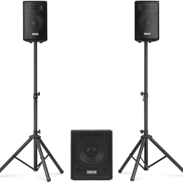 Sistema Som Amplificado 12 USB/SD/MP3 800W (VX0812BT 2.1) - VONYX