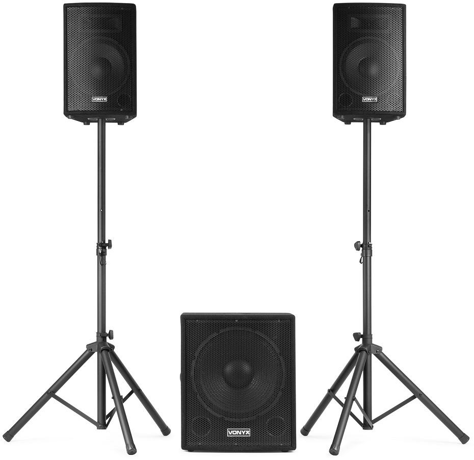 Sistema Som Amplificado 15 USB/SD/MP3 800W (VX1015BT 2.1) - VONYX