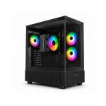 MONTECH XR BLACK ATX TOWER PRE - ASSEMBLED WITH 650W POWER SUPPLY AND NX400ARGB COOLING