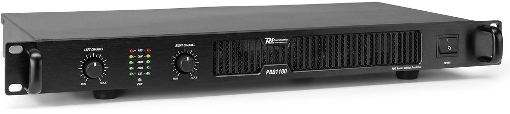 Amplificador PA Digital Pro 2x 550W RMS (PDD1100) - Power Dynamics