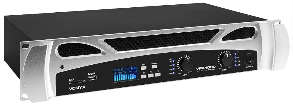 Amplificador PA 2x 500W 19 MP3/USB/SD/AUX/RCA/BLUETOOTH (VPA1000) - VONYX
