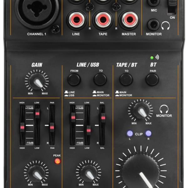 Mesa de Mistura 3 Canais USB BLUETOOTH (PDM - D301BT) - Power Dynamics
