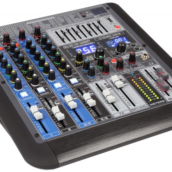 Mesa de Mistura Profissional 6 Canais c/ USB/MP3/BLUETOOTH (PDM - S604) - Power Dynamics