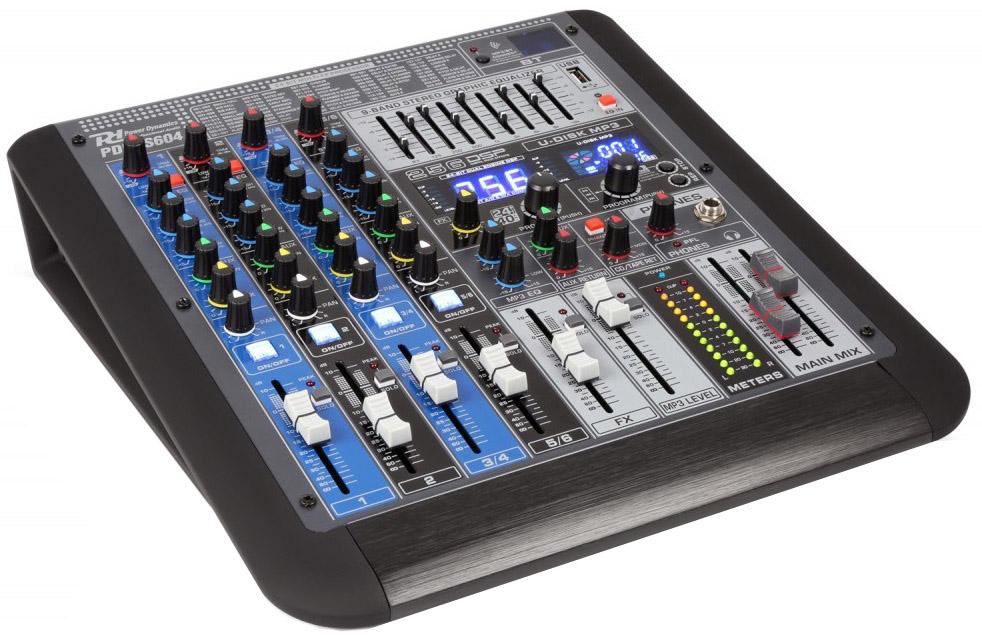 Mesa de Mistura Profissional 6 Canais c/ USB/MP3/BLUETOOTH (PDM - S604) - Power Dynamics