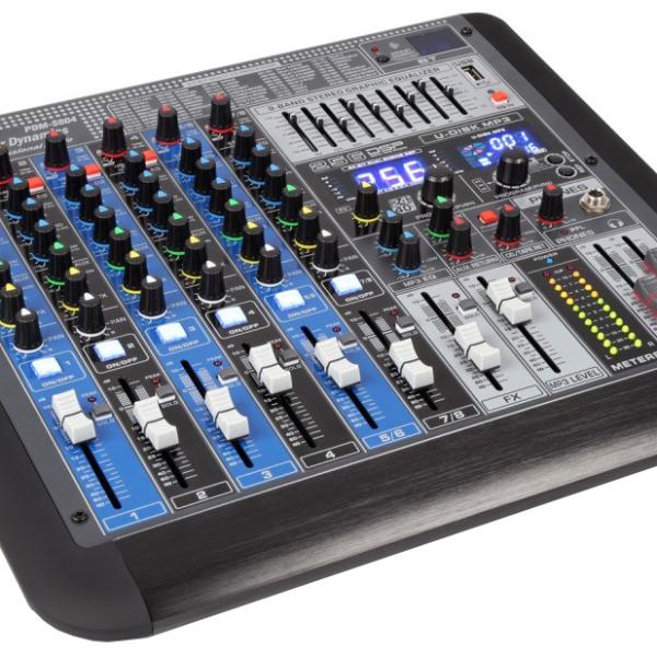 Mesa de Mistura Profissional 8 Canais c/ USB/MP3/BLUETOOTH (PDM - S804) - Power Dynamics