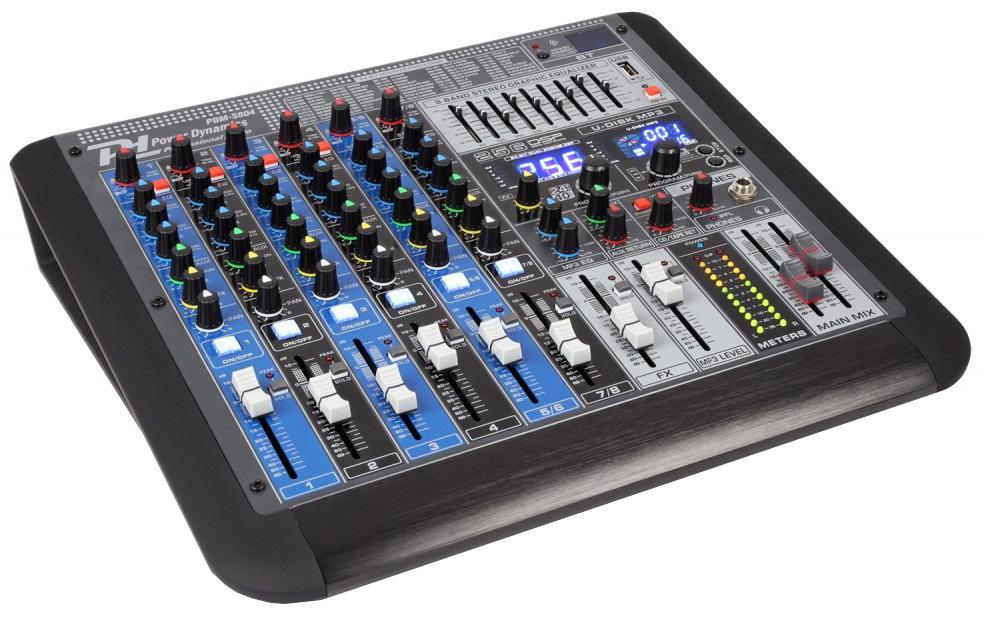 Mesa de Mistura Profissional 8 Canais c/ USB/MP3/BLUETOOTH (PDM - S804) - Power Dynamics