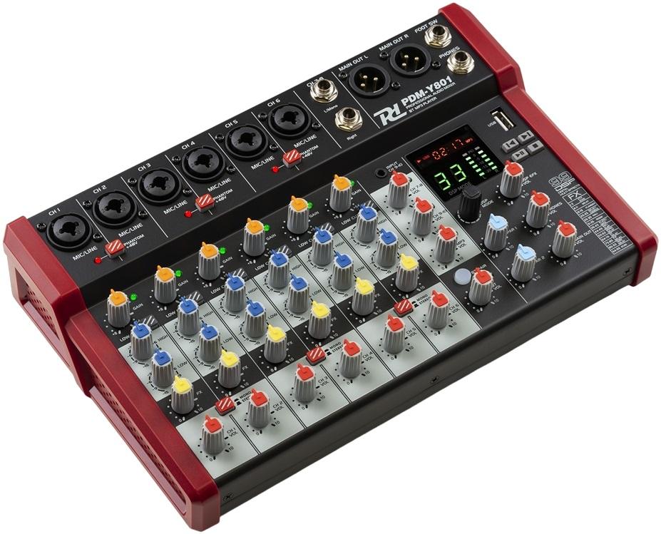 Mesa de Mistura 8 Canais BLUETOOTH/USB (PDM - Y801) - POWER DYNAMICS