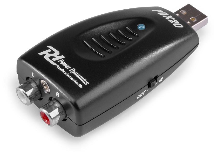 Placa Interface de Áudio Digital USB - RCA Analógico (PDX20) - Power Dynamics