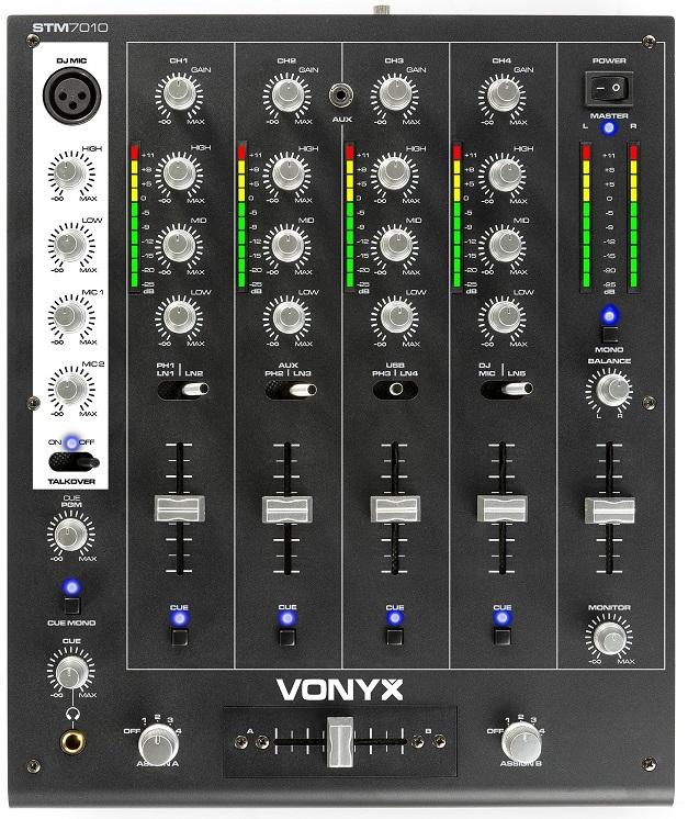 Mesa de Mistura DJ 4 Canais com USB (STM - 7010) - Skytec