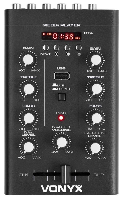 Mesa de Mistura 2 Canais USB/MP3/BLUETOOTH (STM500BT) - VONYX