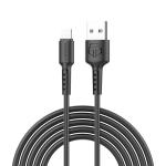 Cabo de Dados Preto, Cabo USB para Lightning de Carregamento Rapido, 3m/2.4A, Compatível com iPhone 8/X/11/12/13/14