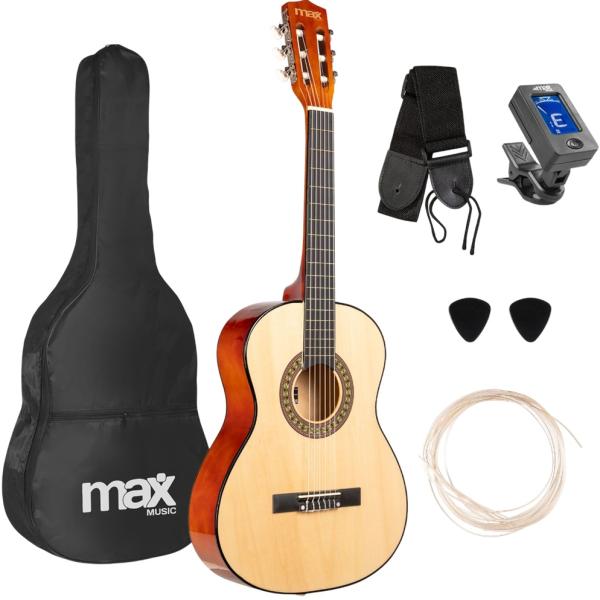 Pack SoloArt Guitarra Clássica Junior 3/4 + Acessórios - MAX
