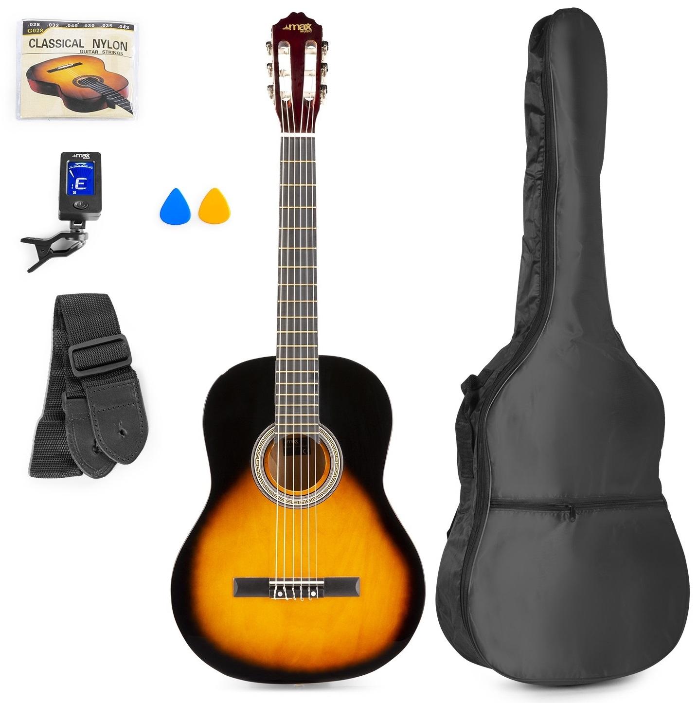 Pack Soloart Guitarra Clássica + Acessórios (Castanho) - MAX