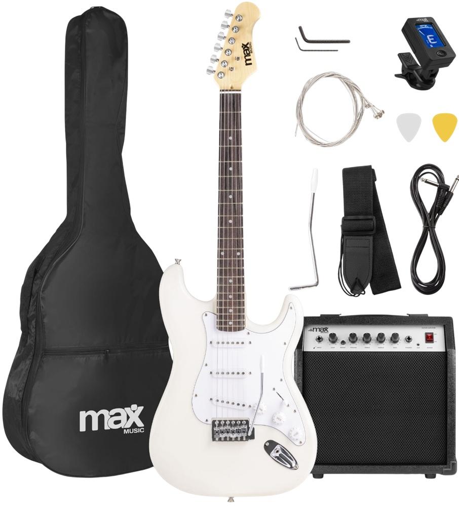 Pack GIGKIT Guitarra Eléctrica + Amplificador 6 40W (Branco) - MAX