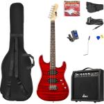 Pack GIGKIT Guitarra Elétrica Quilted Style + Amplificador 6 40W (Vermelho) - MAX