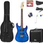 Pack GIGKIT Guitarra Elétrica Quilted Style + Amplificador 6 40W (Azul) - MAX