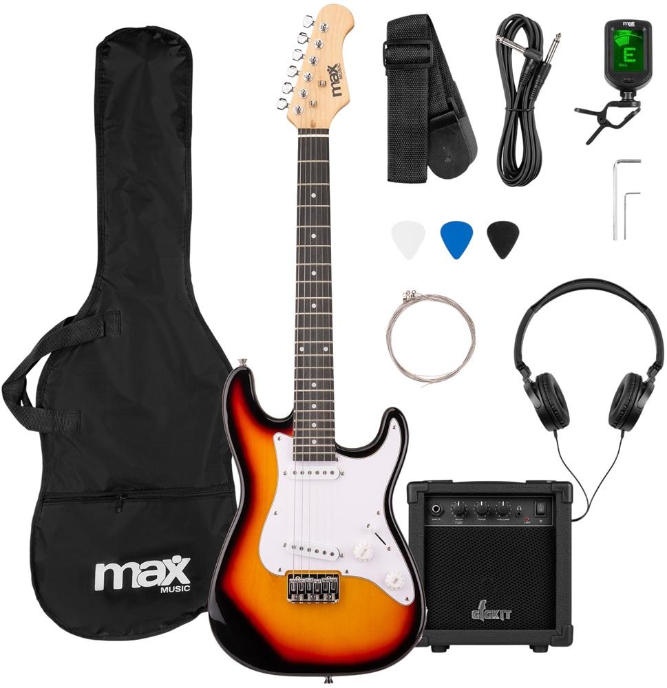 Pack GIGKIT Guitarra Eléctrica Junior 3/4 + Amplificador 6 40W (Sunburst) - MAX