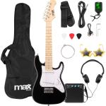 Pack GIGKIT Guitarra Eléctrica Junior 1/4 + Amplificador 10W (Preto) - MAX