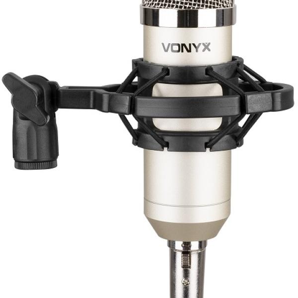 Microfone de Estúdio Condensador (CM400) Cinza - VONYX