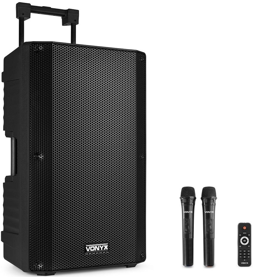 Coluna Amplificada Portátil 15 1000W MP3/USB/SD/FM/2xUHF/BLUETOOTH (VSA700) - VONYX