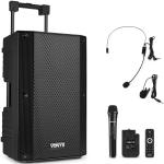 Coluna Amplificada Portátil 12 800W MP3/USB/SD/FM/2xUHF/BLUETOOTH (VSA500 - BP) - VONYX