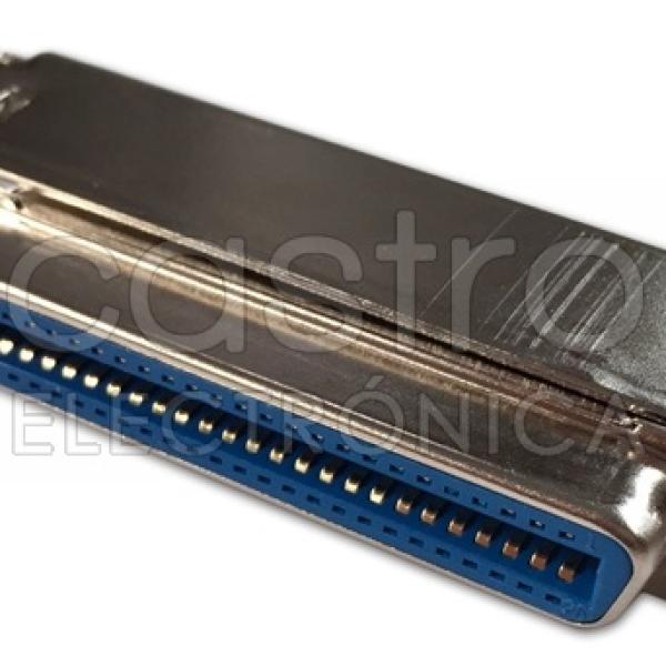 Ficha Centronics 50P Femea (90º)