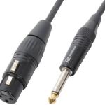 Cabo Profissional Jack 6,3mm Macho Mono - Canon Femea (1,5 mts) - POWER DYNAMICS CONNEX