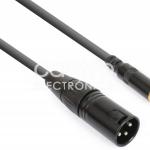 Cabo Adaptador Canon Macho - RCA Femea (15cm) - POWER DYNAMICS CONNEX