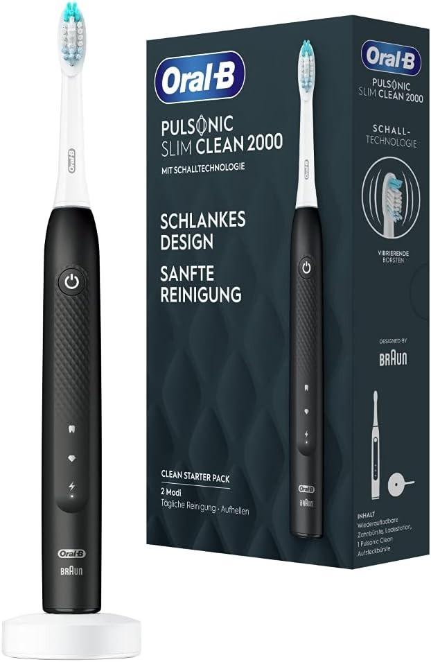 Escova de Dentes Elétrica Braun Pulsonic Slim Clean 2000 (Preto) - ORAL - B