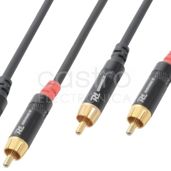 Cabo 2 RCA Macho - 2 RCA Macho (3 mts) - Power Dynamics CONNEX