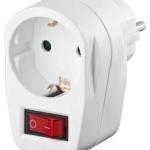 Tomada Eléctrica c/ 1 Saída + Interruptor